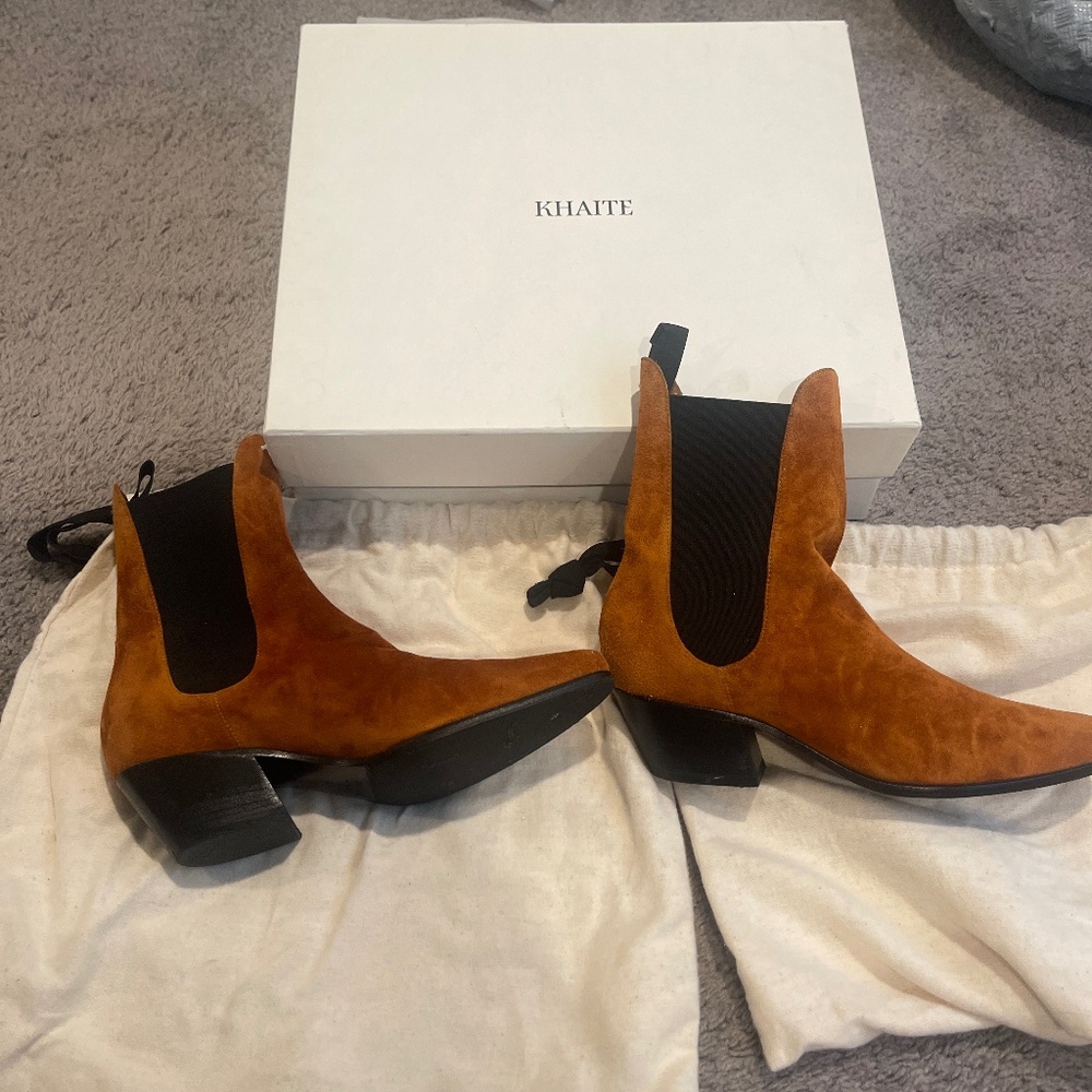 Khatie Saratoga Suede Chelsea Booties